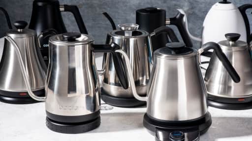 Electric kettle gooseneck top